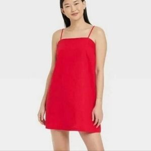a new day Red Sleeveless Dress NWT